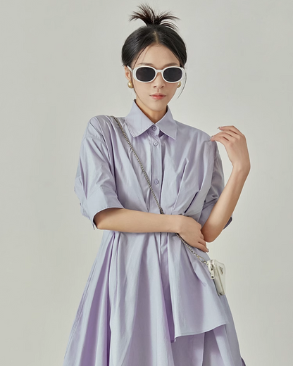 Shirt Flare Dress LLA0128