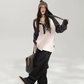 Henley Neck Raglan Sleeve Long-Sleeve T-Shirt ACS0382
