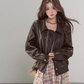 Brown High-End Leather Jacket WDB0014