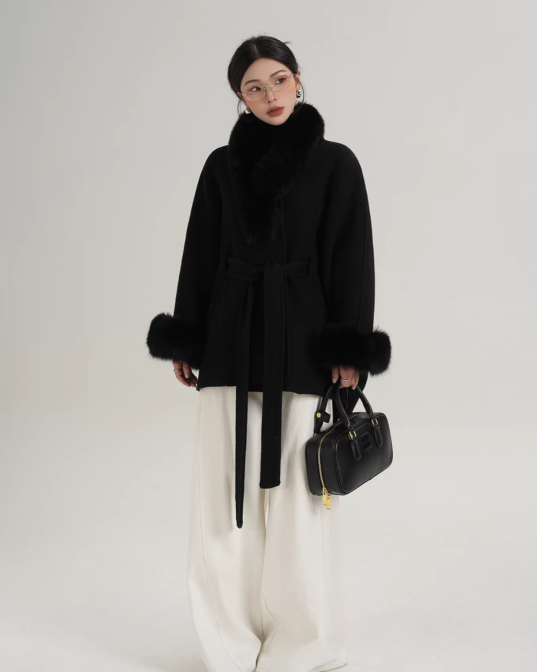 Fur Collar Cape Coat SRS0400