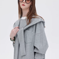 Hooded Long-Sleeve Sweatshirt Dress SHN0007