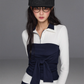 Polo Collar Base Tops / Bow Tube Top / Mini Skirt TRK0004