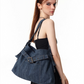 Belt Denim Fabric Shoulder Bag VSE0068