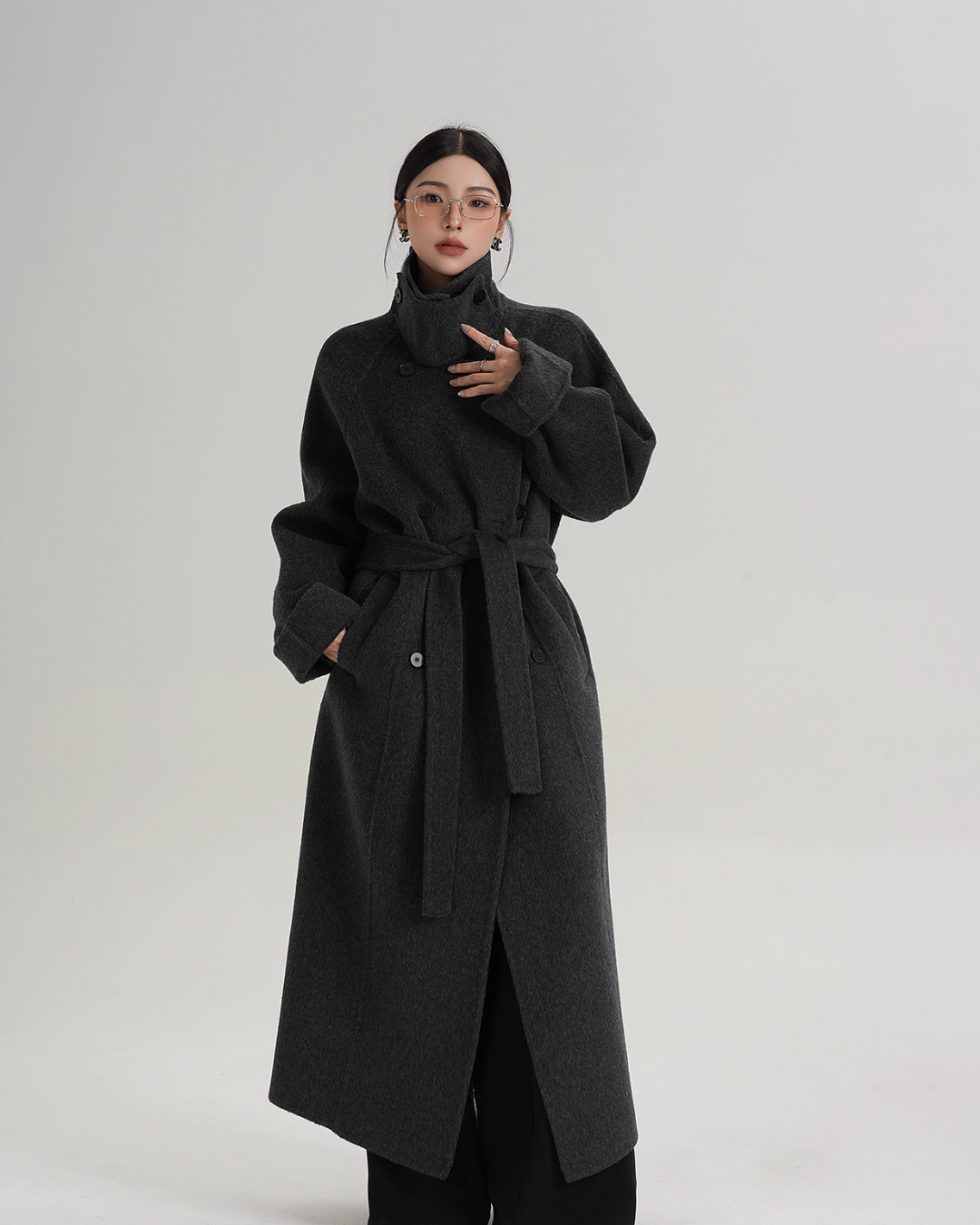 Elegant Long Wool Coat SRS0365