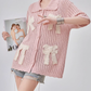 Ribbon Motif Knit Top FER0084