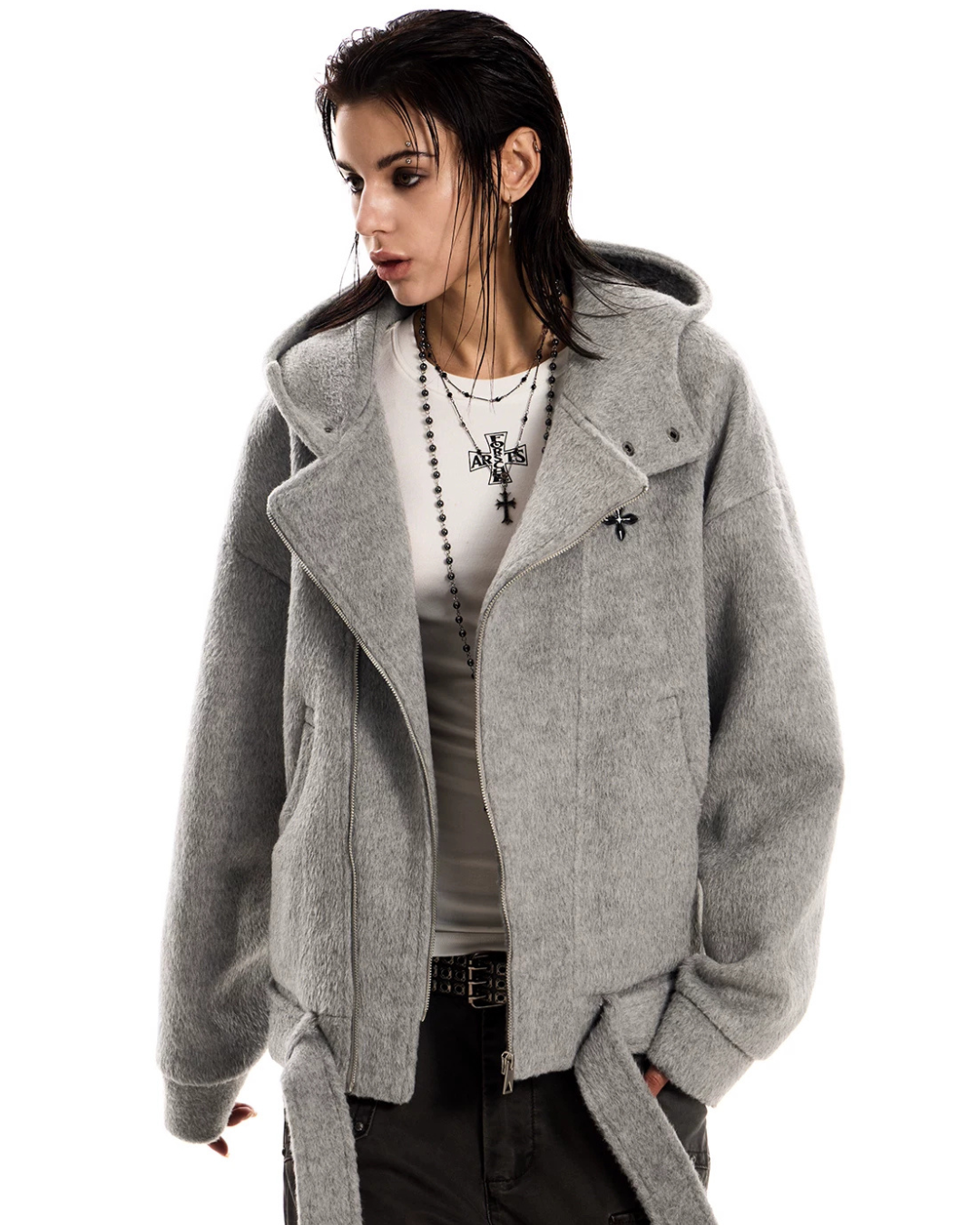 Wool Zip-Up Blouson ZTS0023