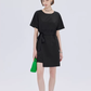 Round Neck Waist Ribbon Mini Dress SHN0054