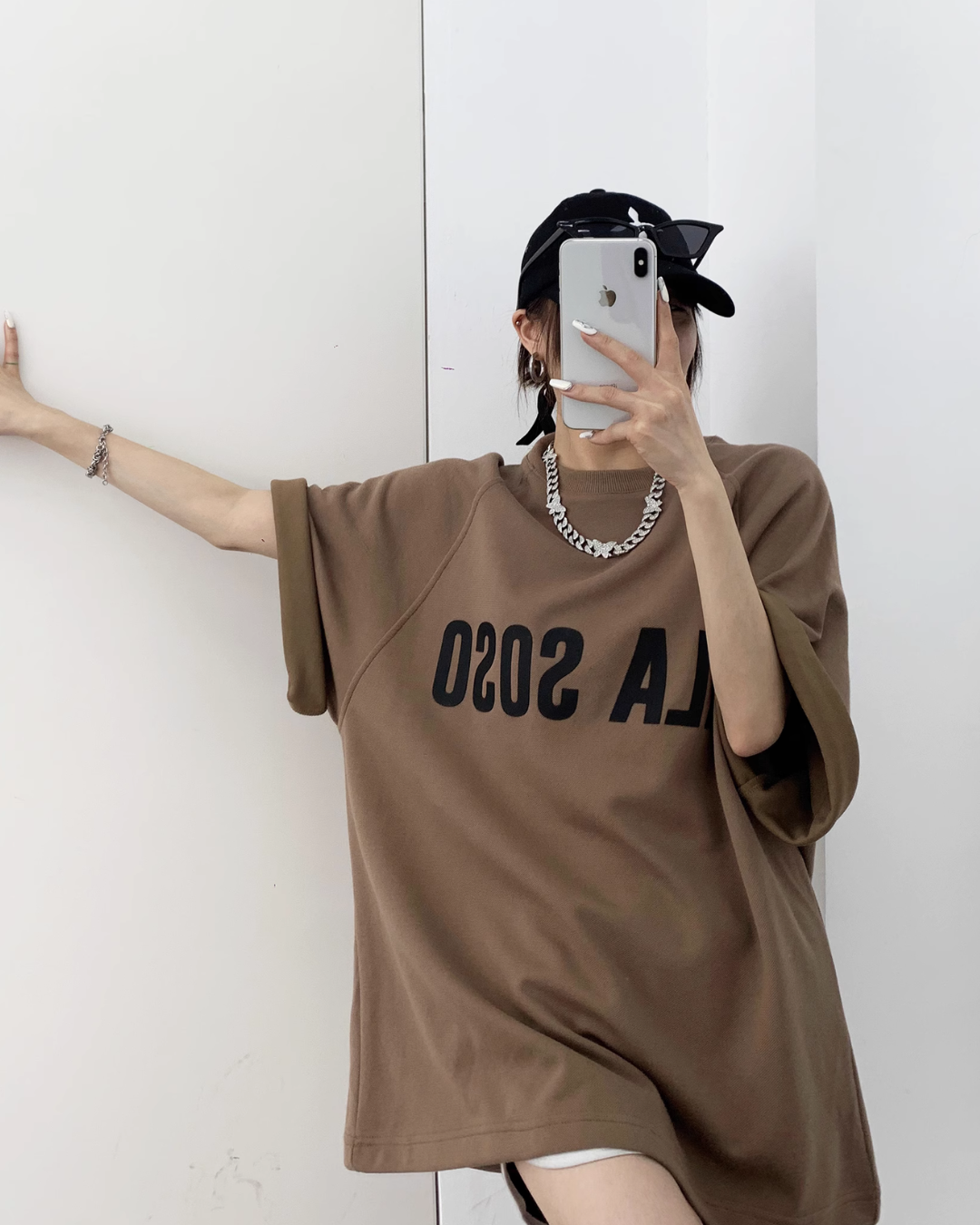 Logo Print Loose T-Shirt YLS0217