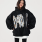 Lace Burnout Embroidered Hoodie ACS0342
