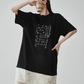 White Lace Docking T-Shirt Dress FER0187