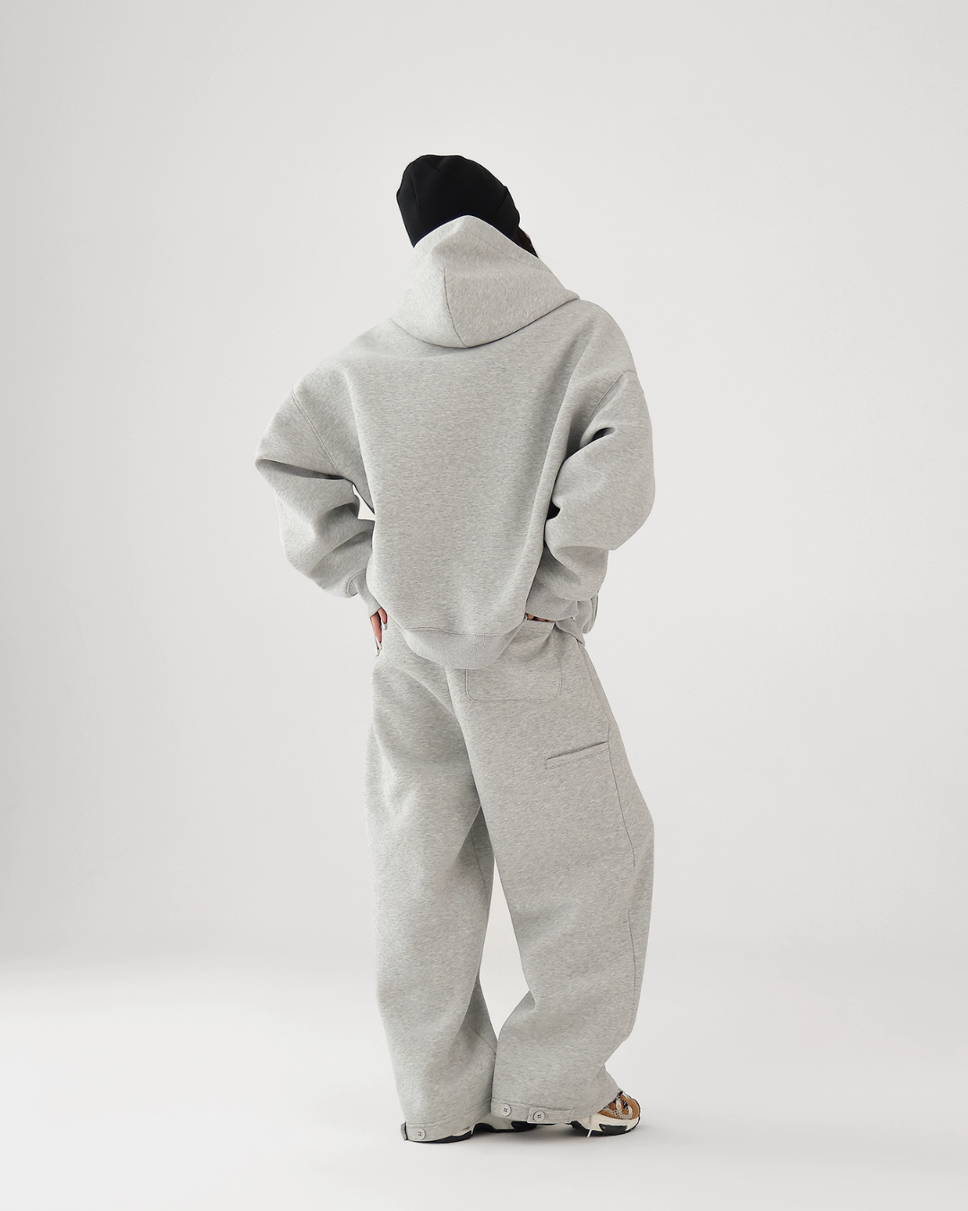 Basic Simple Zip Hoodie / Wide Sweatpants ACS0327