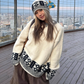 Crew Neck Jacquard Knit CYE0059