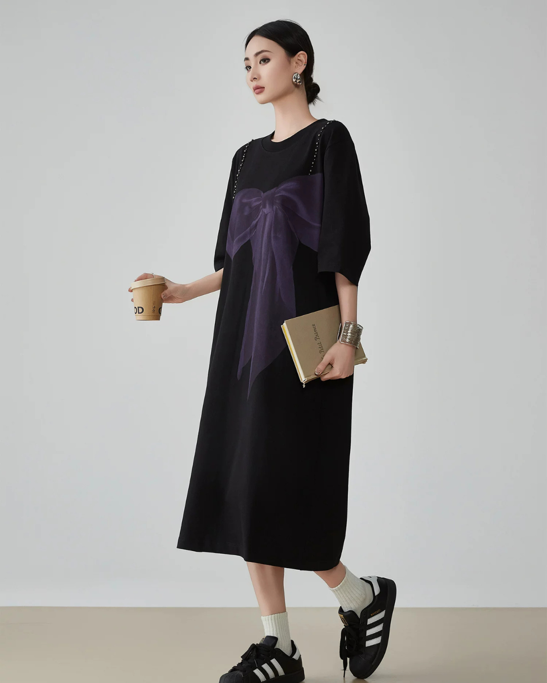 Big Ribbon T-Shirt Dress FER0142