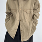 Leather Collar Military Jacket YLS0914