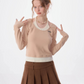 Halter Neck Layered Long Sleeve Knit ZZF0321