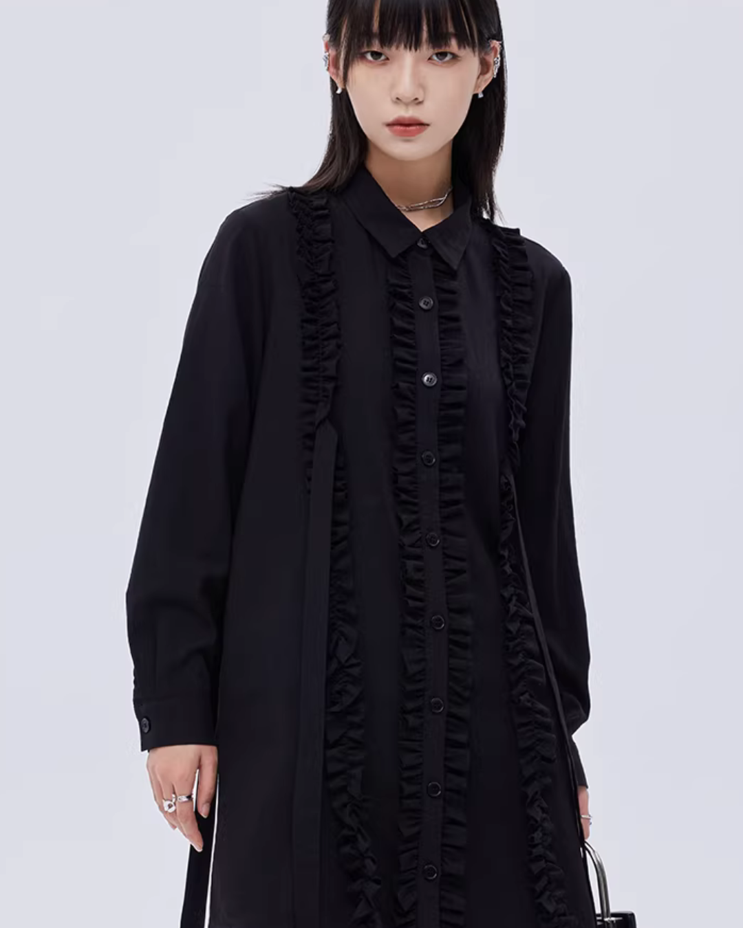 Small Frill Shirt Dress SHN0032