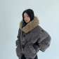 Fur Corduroy Double-Zip Jacket YLS0993