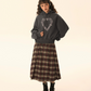 Big Plaid Long Skirt EZK0037