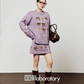 Ribbon Design Knit Top / Knit Mini Skirt LLA0630