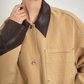 Leather Collar Pocket Shirt / Wide Pants SUY0016