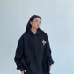 Flower Motif Sweatshirt Hoodie YLS0962