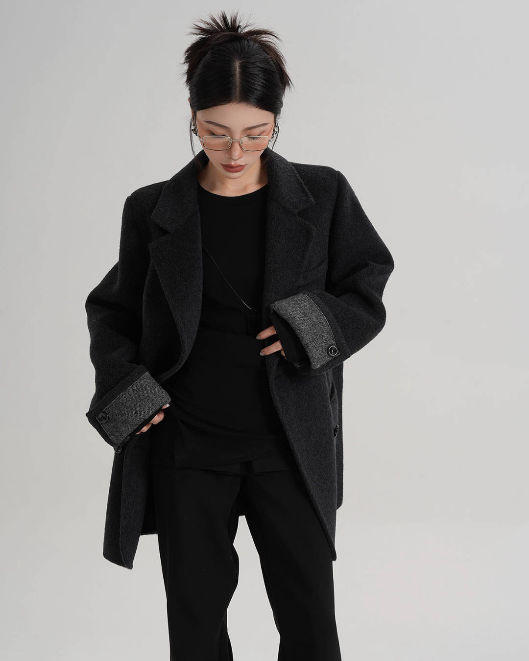 Back Sleeve Wool Blazer SRS0360