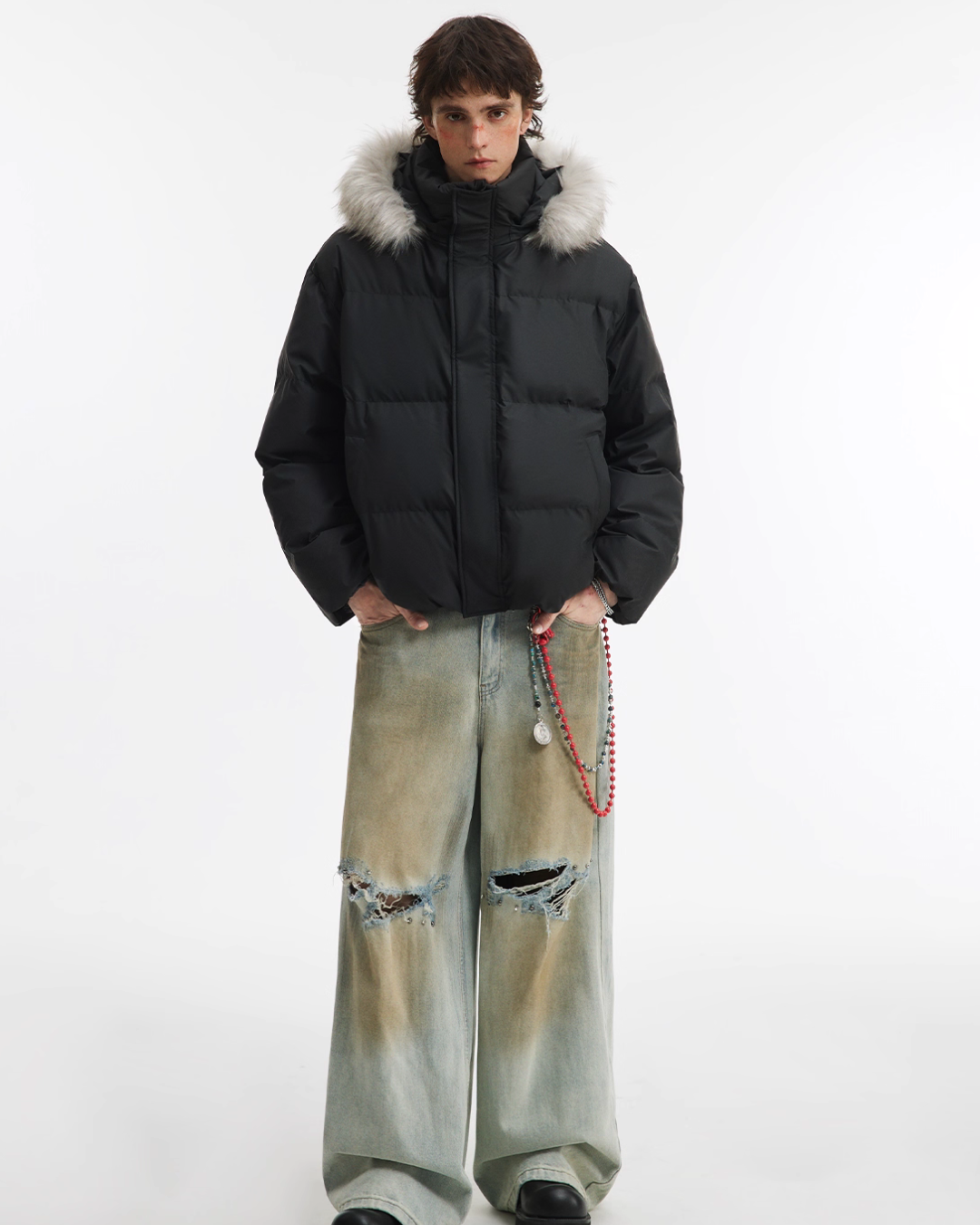 Hood Fur Down Jacket NDC0004