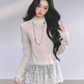 Mock neck Long Sleeve Hollow Top LAS0040