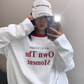 Bicolor Logo Long Sleeve Top YLS0801
