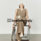 Coffee Hemp Casual Vest / Wide Pants LLA0249