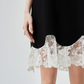 Lace Switching Asymmetry Dress FER0139