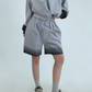 Gradient Loose Long Sleeve Top / Half Pants YLS0885