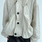 Stand Collar Balloon Sleeve Jacket YLS0921