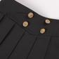 High-Waist Gold Button Skirt DPY0071