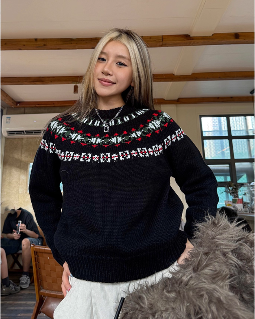 Nordic Knit Long Sleeve Top CYE0012