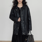 Lapel Leather Jacket VAS0174