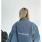 Back Logo Denim Jacket YLS0094