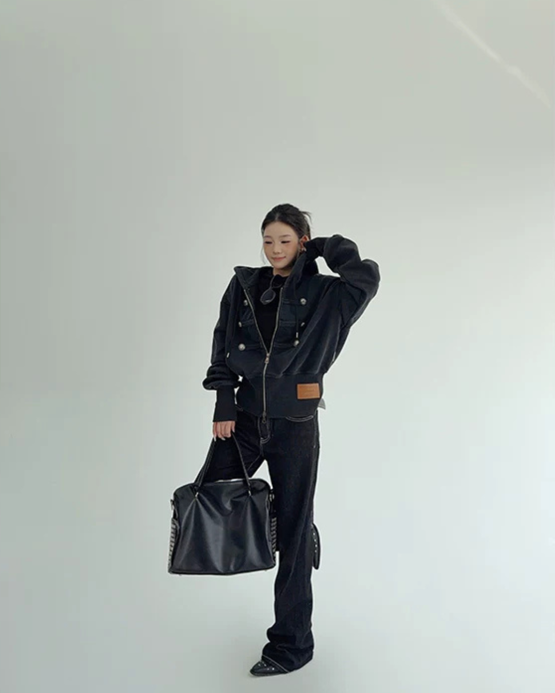 Napoleon-Style Zip-Up Hoodie YLS1071