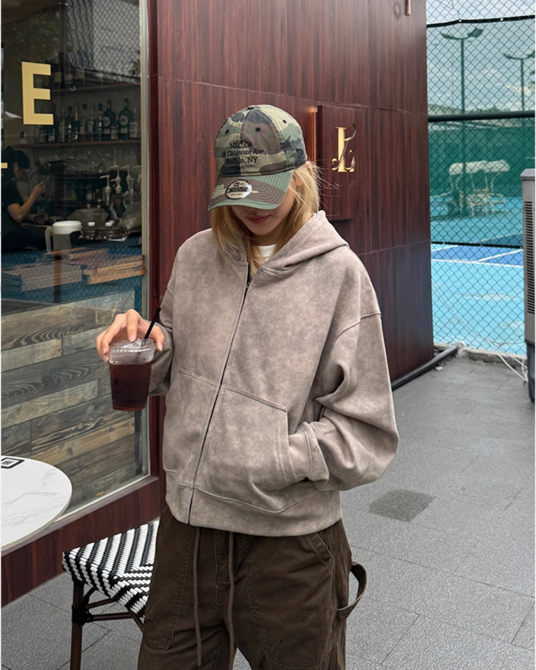 Tie-Dye Hood Zip Jacket  CYE0014
