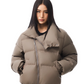Zipper Stand Collar Short Down Jacket FDR0011