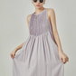 Purple Sleeveless Dress LLA0081