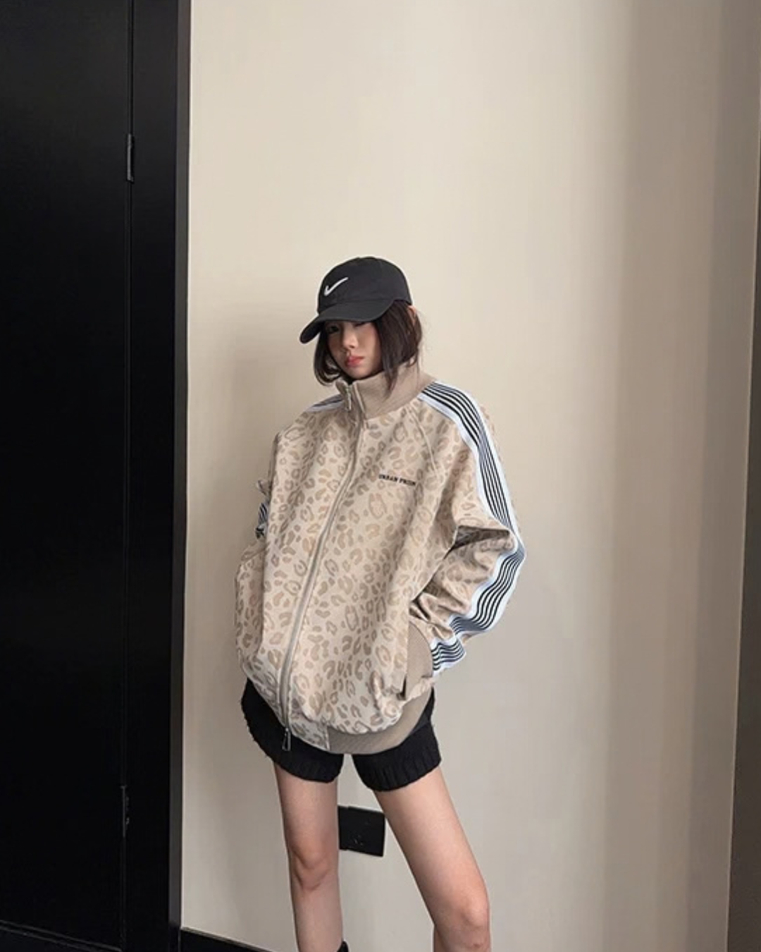 Sideline Leopard Track Jacket YLS1050