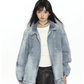 Stand Collar Flare Denim Jacket BGS0048