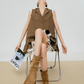 Tailored Collar Vest Dress FER0317