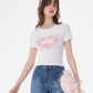 Rabbit Print Short Sleeve T-Shirt ZZF0186