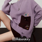 Pocket Patchwork Knit Top/Mini Skirt LLA0582