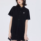 Polo Collar Embroidered Shirt Dress SHN0005