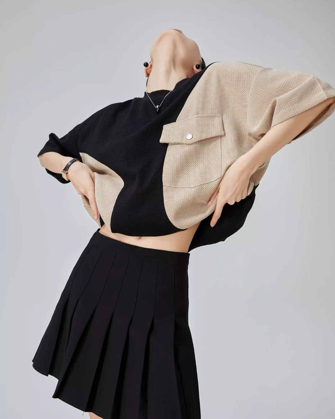 Color Blocking Short Sleeve T-Shirt FER0067