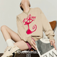 Cute Cat Print Sweatshirt / Pink Mini Skirt LLA0654
