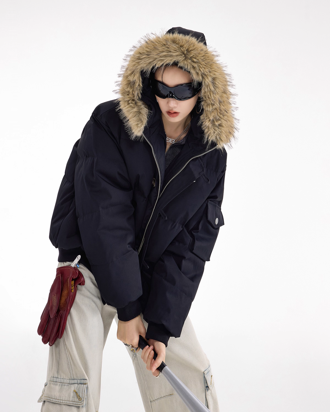 Fur Hood Down Jacket ICM0100